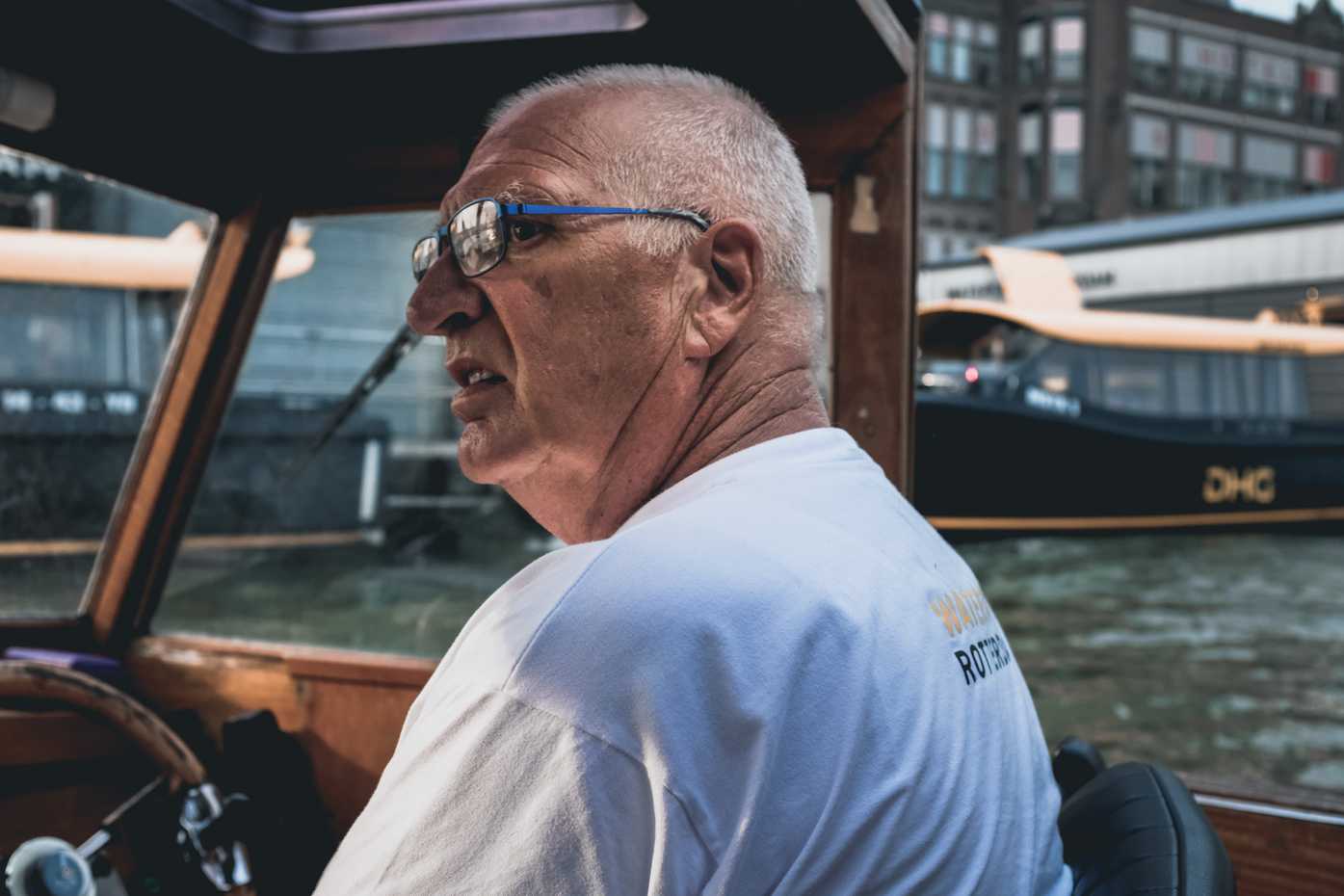 Rotterdam water taxi driver